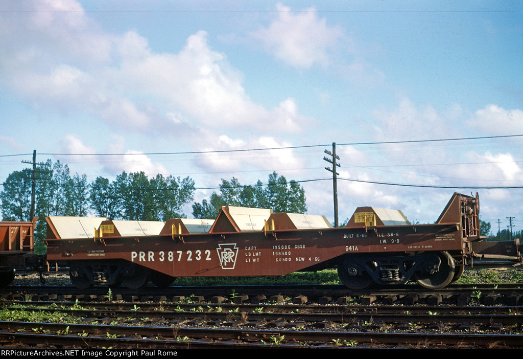 PRR 387232, NEW steel coil car